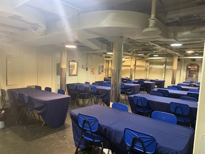 Battleship Cove & USS Massachusetts - CPO Mess Hall